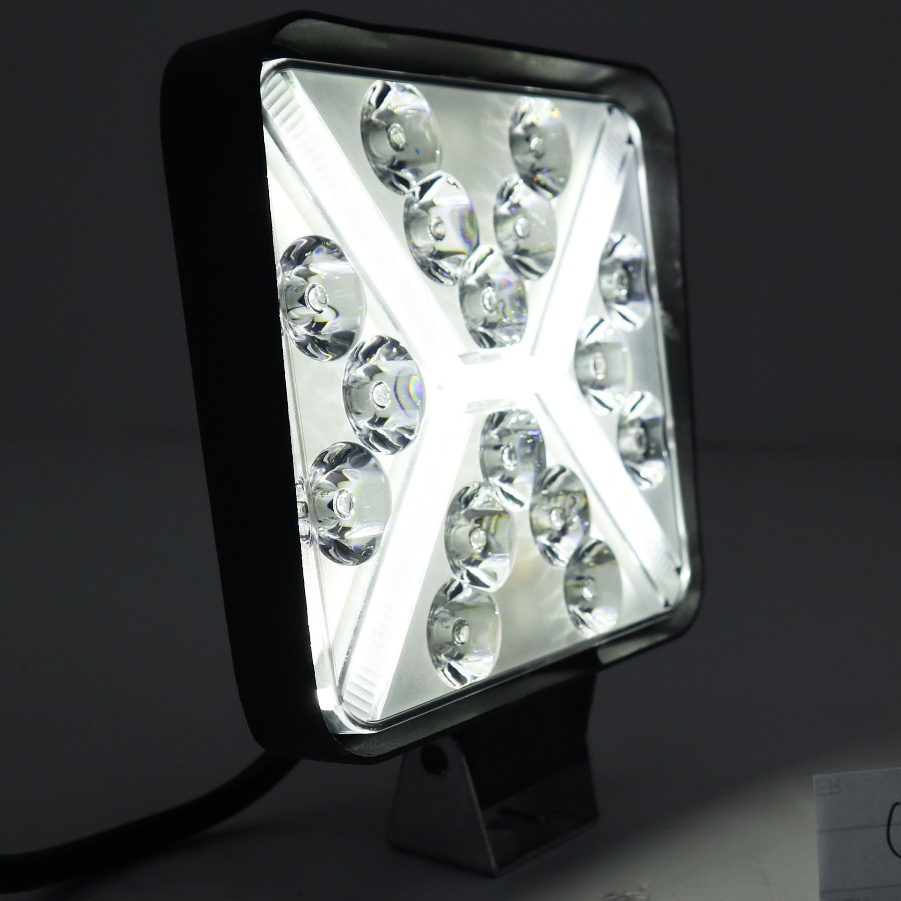 WORKING LED CON FLASHER BLANCO-AMBAR-110*110*25MM- - Image 3