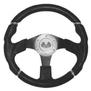 TIMON DEPORTIVO NEGRO PU/CUERO