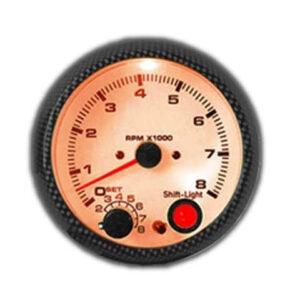 TACOMETRO 3 3/4" COLOR CARBONO 8.000 RPM