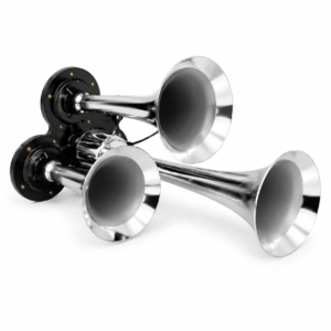 CORNETA TRIPLE METALICA - CROMO