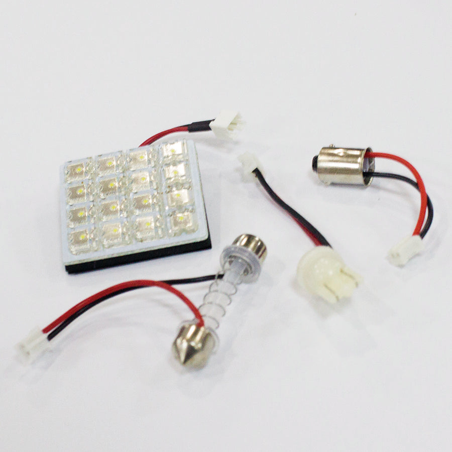 BOMBILLO LED TECHO RECTANGULAR 12V 16LED BLANCO 4X