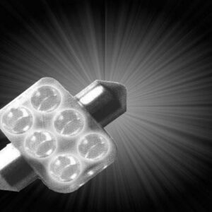 BOMBILLO LED TECHO 11X31 12V 6 LED BLANCO