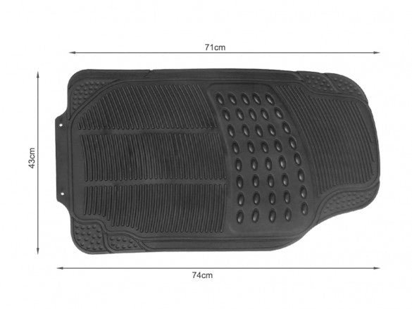 JUEGO TAPETES PVC 5 PCS COLOR NEGRO - Image 3