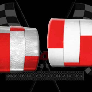 CINTA REFLECTIVA  ROJO/BLANCO 5CM X 137 PIES