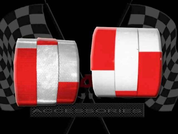 CINTA REFLECTIVA  ROJO/BLANCO 5CM X 137 PIES