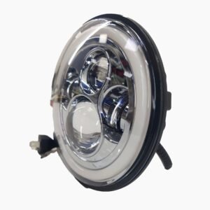 SEALED BEAM LED BLANCA-FONDO SILVER 7"