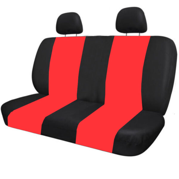 FORRO DE ASIENTO POLIESTER NEGRO/ROJO - Image 4