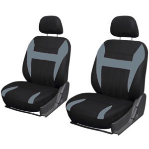 FORRO DE ASIENTO POLIESTER NEGRO/GRIS