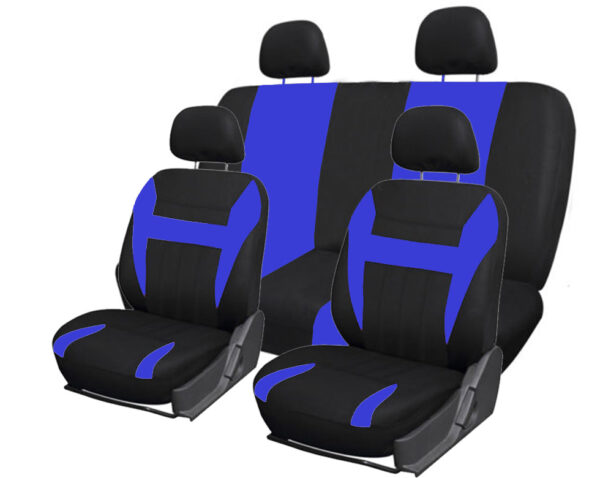 FORRO DE ASIENTO POLIESTER NEGRO/AZUL - Image 4