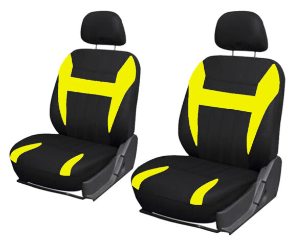 FORRO DE ASIENTO POLIESTER NEGRO/AMARILLO - Image 3