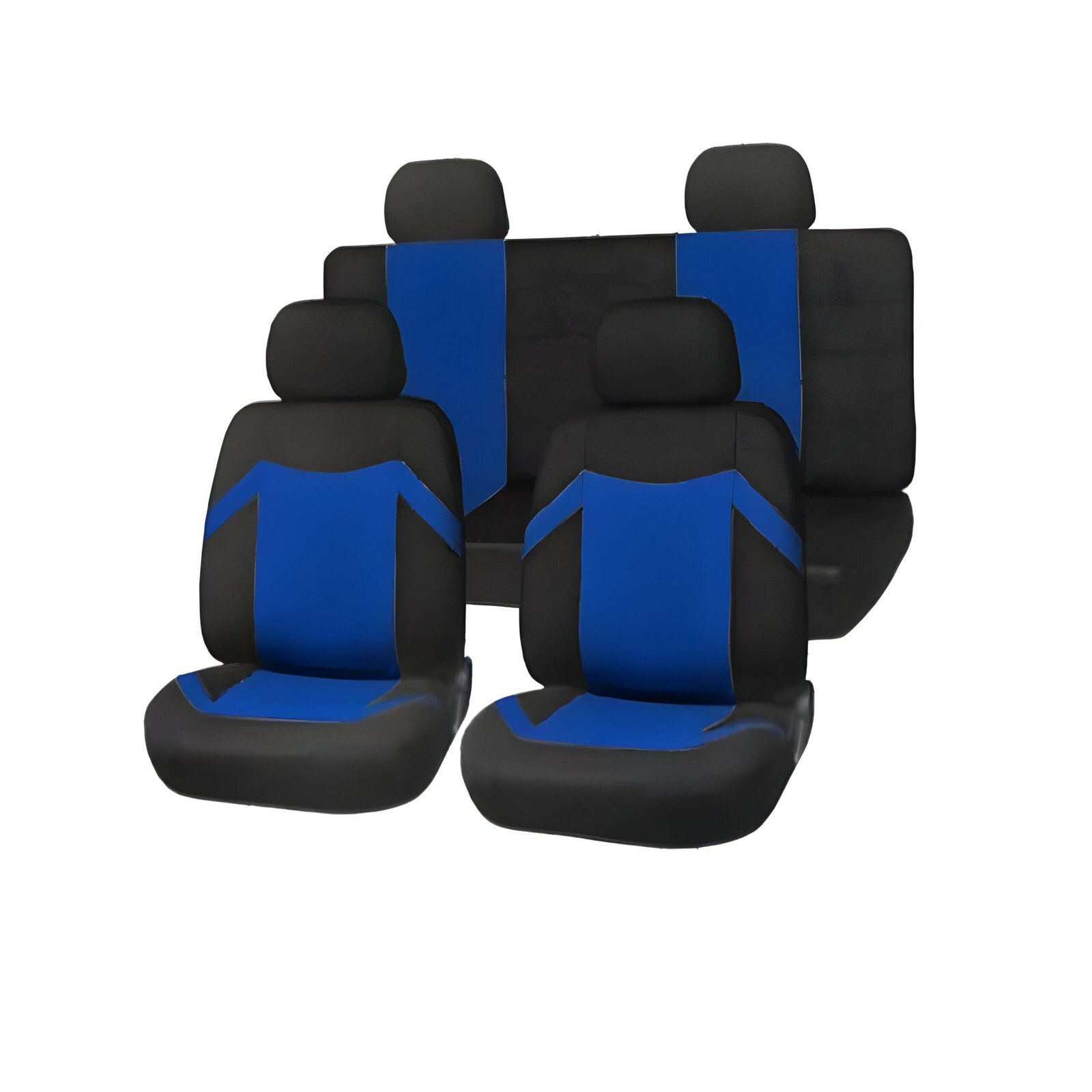 FORRO DE ASIENTO POLIESTER NEGRO/AZUL