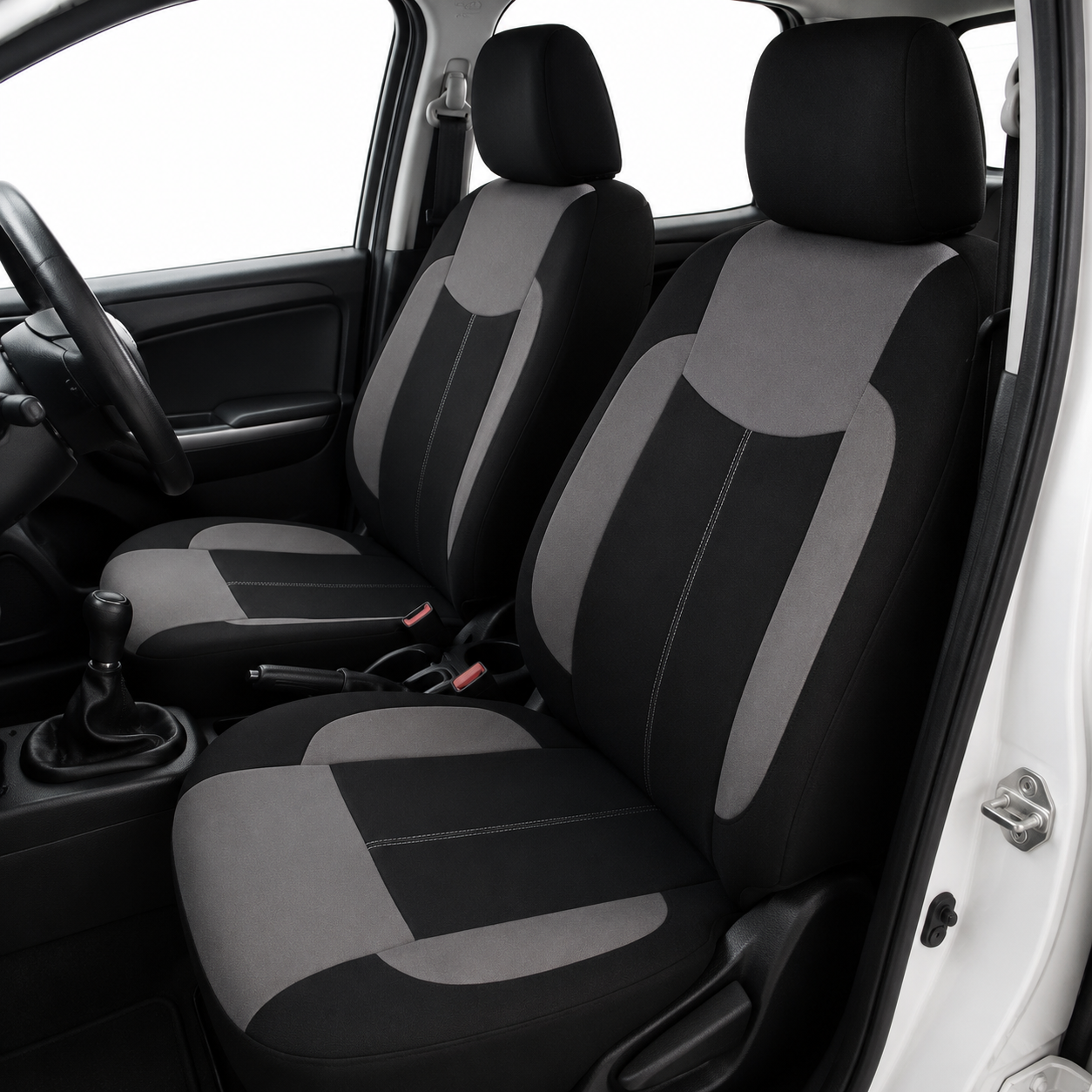 FORRO DE ASIENTO POLIESTER NEGRO/GRIS - Image 2