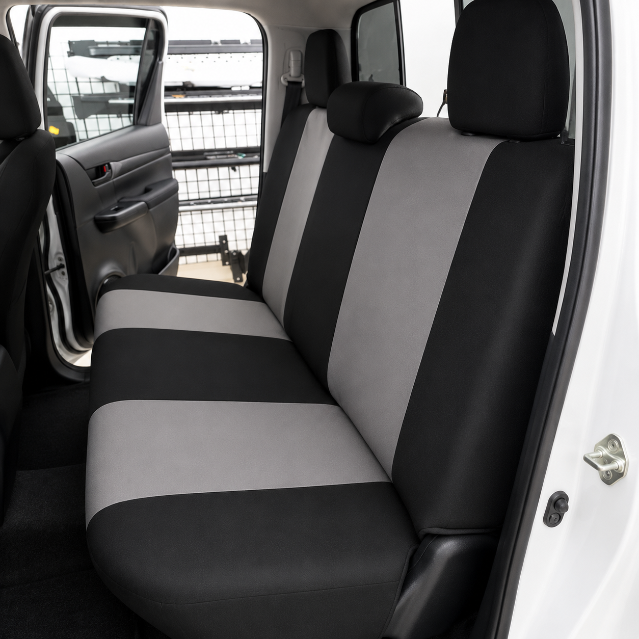 FORRO DE ASIENTO POLIESTER NEGRO/GRIS - Image 3