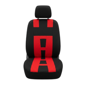 FORRO DE ASIENTO POLIESTER NEGRO/ROJO
