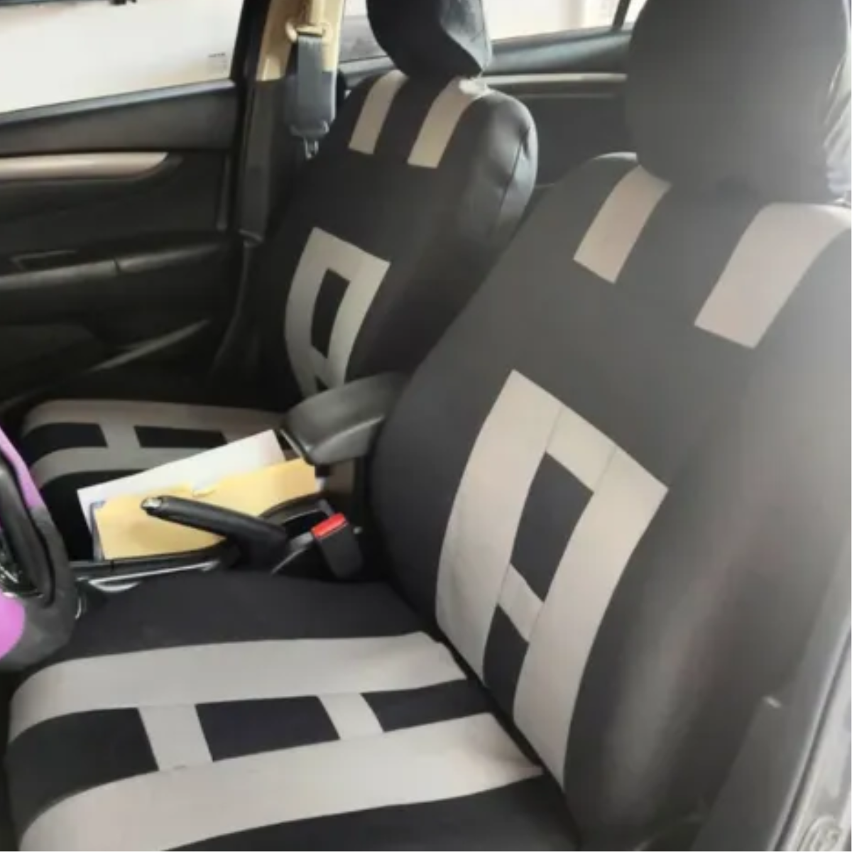 FORRO DE ASIENTO POLIESTER NEGRO/GRIS - Image 3