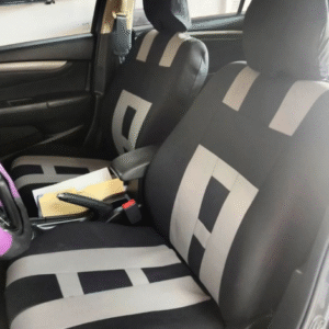 FORRO DE ASIENTO POLIESTER NEGRO/GRIS