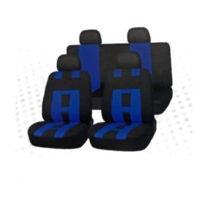 FORRO DE ASIENTO POLIESTER NEGRO/AZUL