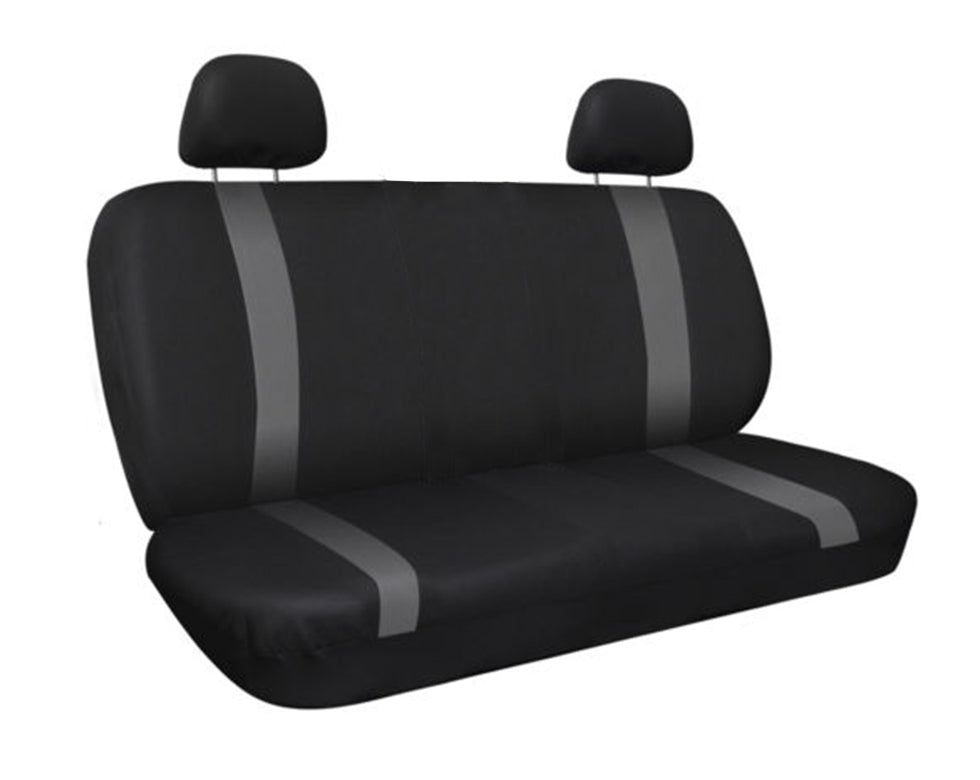 FORRO DE ASIENTO POLIESTER NEGRO/GRIS