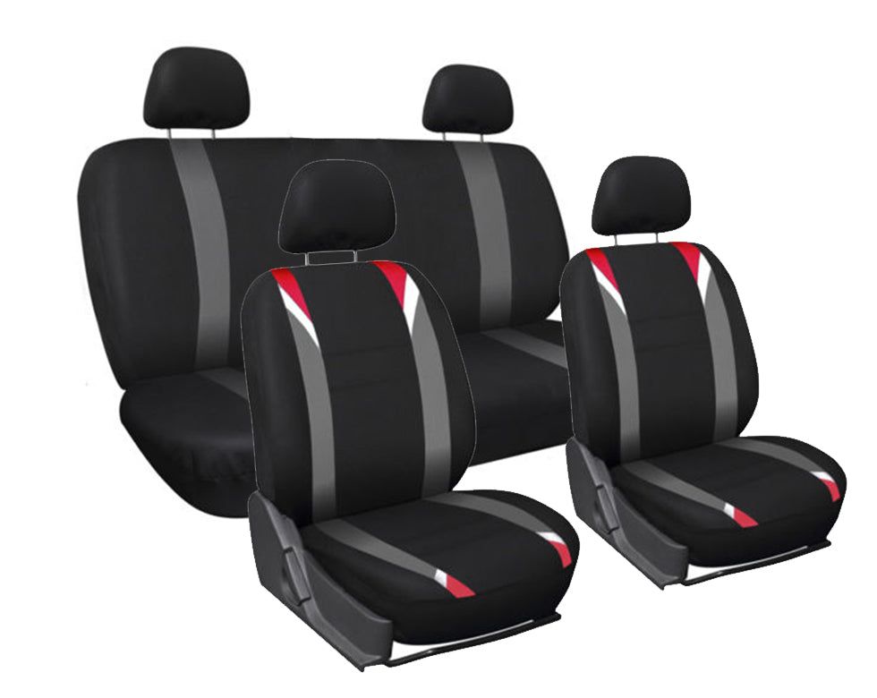 FORRO DE ASIENTO POLIESTER NEGRO/GRIS - Image 2