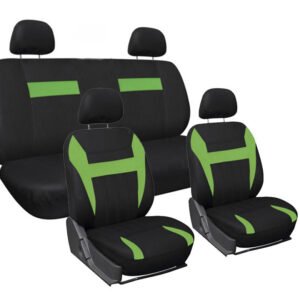 FORRO DE ASIENTO POLIESTER NEGRO/VERDE