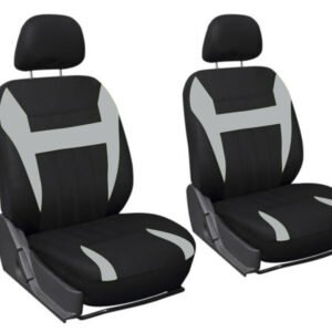 FORRO DE ASIENTO POLIESTER NEGRO/GRIS