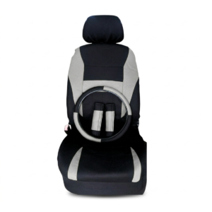 FORRO DE ASIENTO POLIESTER NEGRO/GRIS