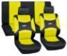 FORRO DE ASIENTO POLIESTER Y MALLA NEGRO/AMARILLO - Image 2