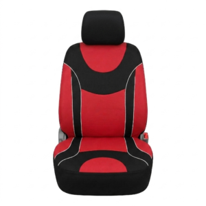 FORRO DE ASIENTO POLIESTER NEGRO/ROJO