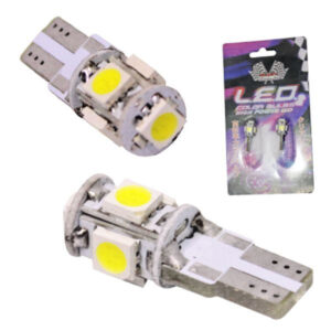 BOMBILLO LED T10 5SMD 5050 BLAN HIGH POWER BAS PCB