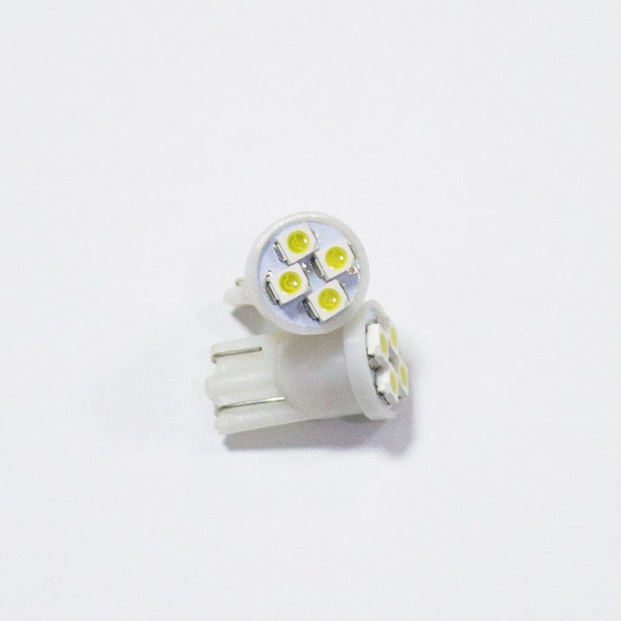 thumbnail image 2 of YM E-Bright 100Pcs T10 1210 4SMD LED Bulbs - White 8000K, 12V W5W 501 194 168, For Side/Door/License Lights 2 of 4