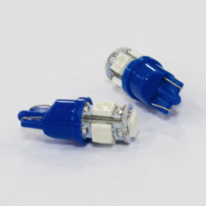 BOMBILLO LED T10 5 SMD  FLASHER COLOR AZUL