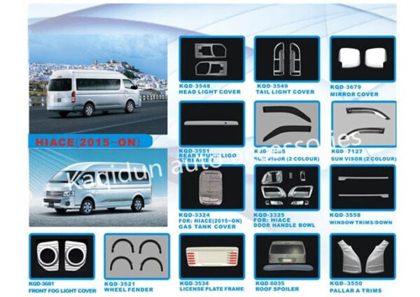 KIT DECORATIVO TY HIACE (12 PCS)