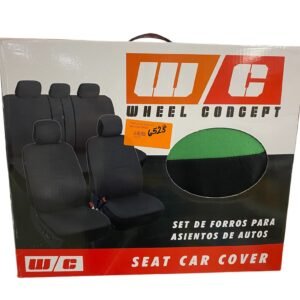 FORRO DE ASIENTO POLIESTER NEGRO/VERDE
