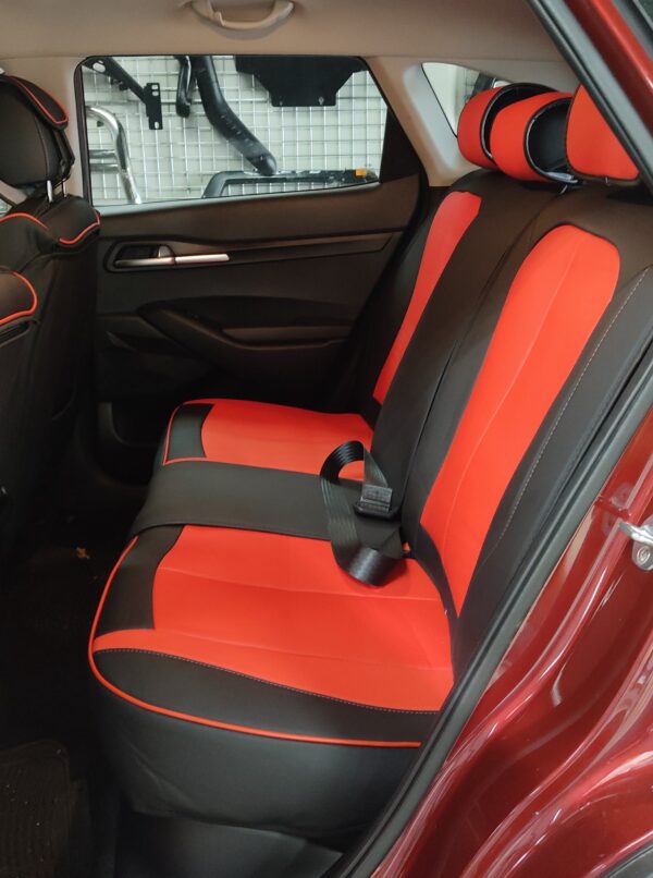 FORRO DE ASIENTO CUERINA CUERINA SUPER DELUXE NEGRO/ROJO - Image 3