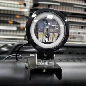 WORKING LED BLANCA BORDE AMBAR CUADRADO
