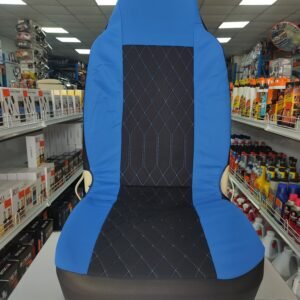 FORRO DE ASIENTO POLIESTER NEGRO/AZUL BUTACA