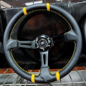 TIMON DEPORTIVO NEGRO/AMARILLO
