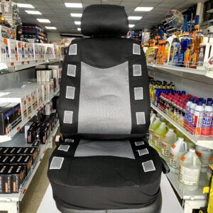 FORRO DE ASIENTO POLIESTER-MALLA GRIS/GRIS CLARO