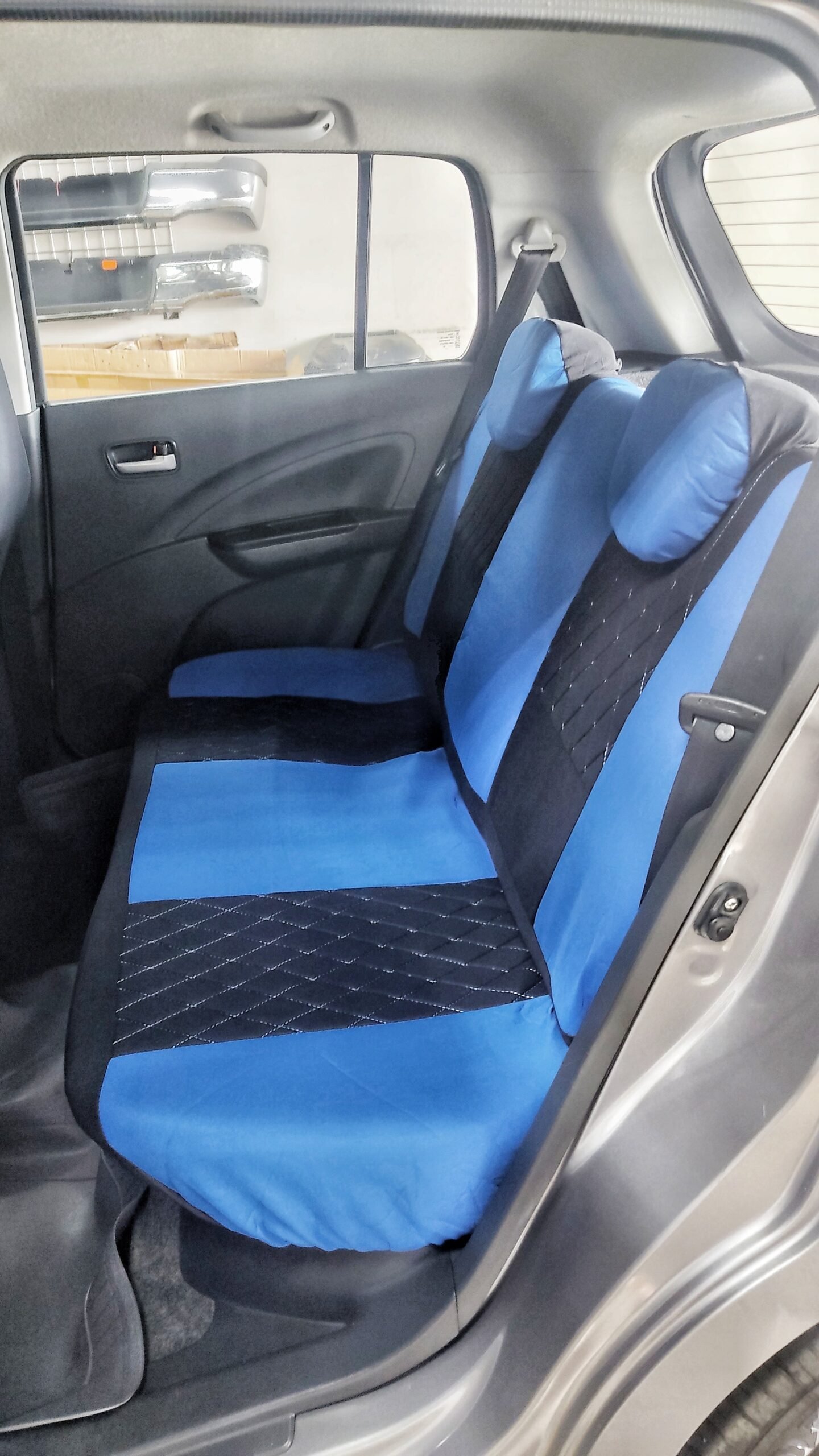 FORRO DE ASIENTO POLIESTER NEGRO/AZUL BUTACA - Image 3