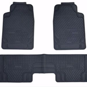 JUEGO TAPETES 3 PCS TIPO BANDEJA EN PVC COLOR NEGR