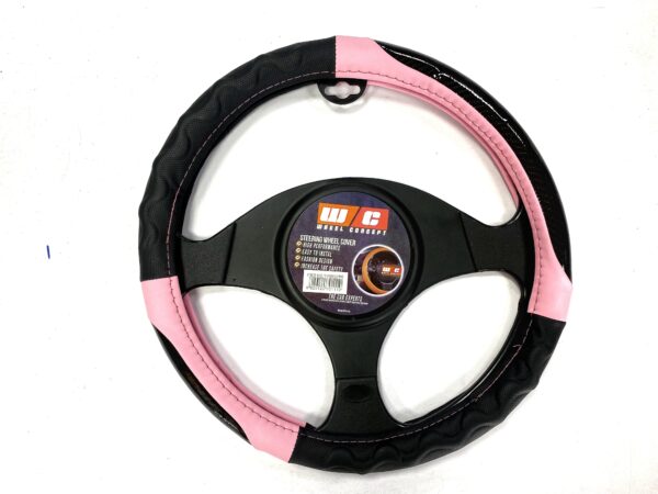 CUBREVOLANTE ERGONOMICO NEGRO/ROSADO