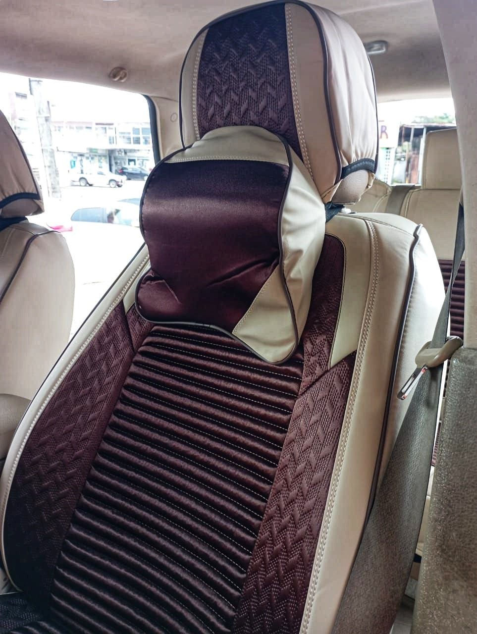 FORRO DE ASIENTO CUERINA-LINO BEIGE/CAFE - Image 4