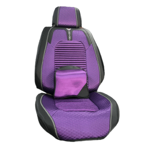 FORRO DE ASIENTO CUERINA-LINO MORADO/NEGRO