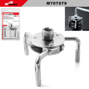 LLAVE DE FILTRO DE ACEITE DE 3 GARRAS SD PLATEADO