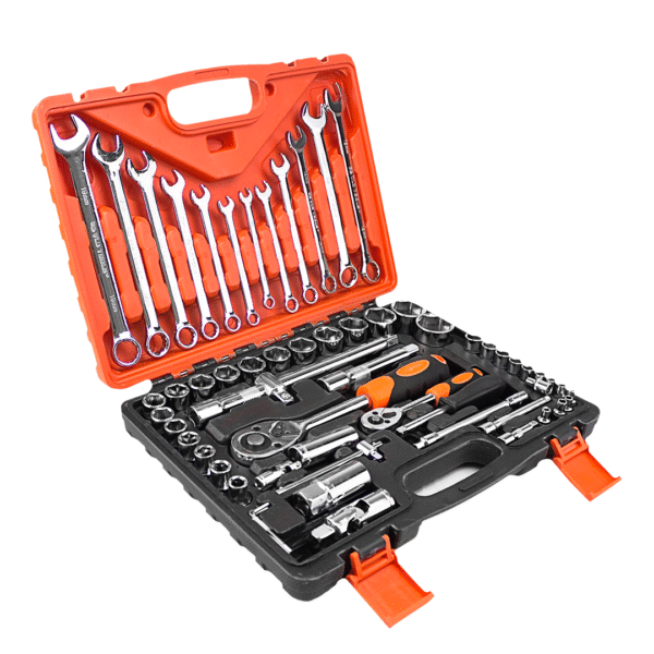 KIT HERRAMIENTAS  CAJA  61PCS COPAS Y LLAVES - Image 2