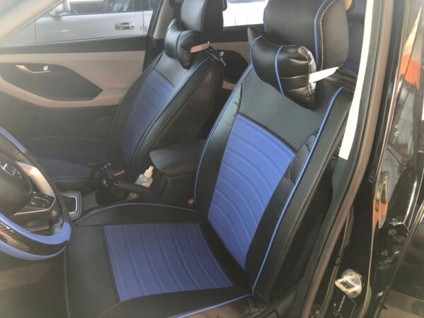 FORRO DE ASIENTO LUXURY-AZUL/NEGRO CUERINA - Image 2