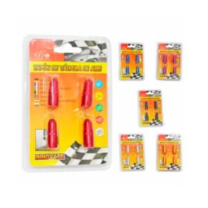 TAPA VALVULA  DE PUNTA 4PCS COLORES VARIOS