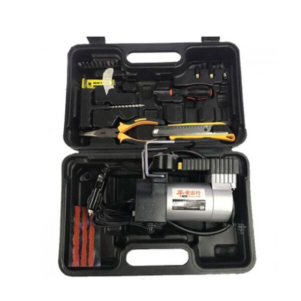 KIT COMPRESOR Y HERRAMIENTAS EN CAJA PLASTICA - Image 2