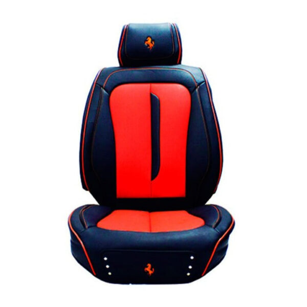 FORRO DE ASIENTO CUERINA CUERINA SUPER DELUXE NEGRO/ROJO