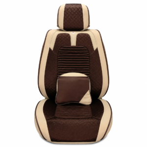 FORRO DE ASIENTO CUERINA-LINO BEIGE/CAFE